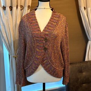 St John Knits Multicolor Knit Women's Top with matching cardigan